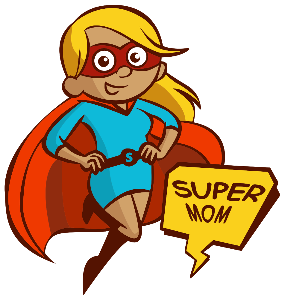 OnlineLabels Clip Art Super Mom